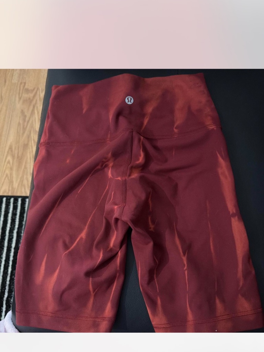 lululemon athletica  Burgundy High-Waist Bike Shorts